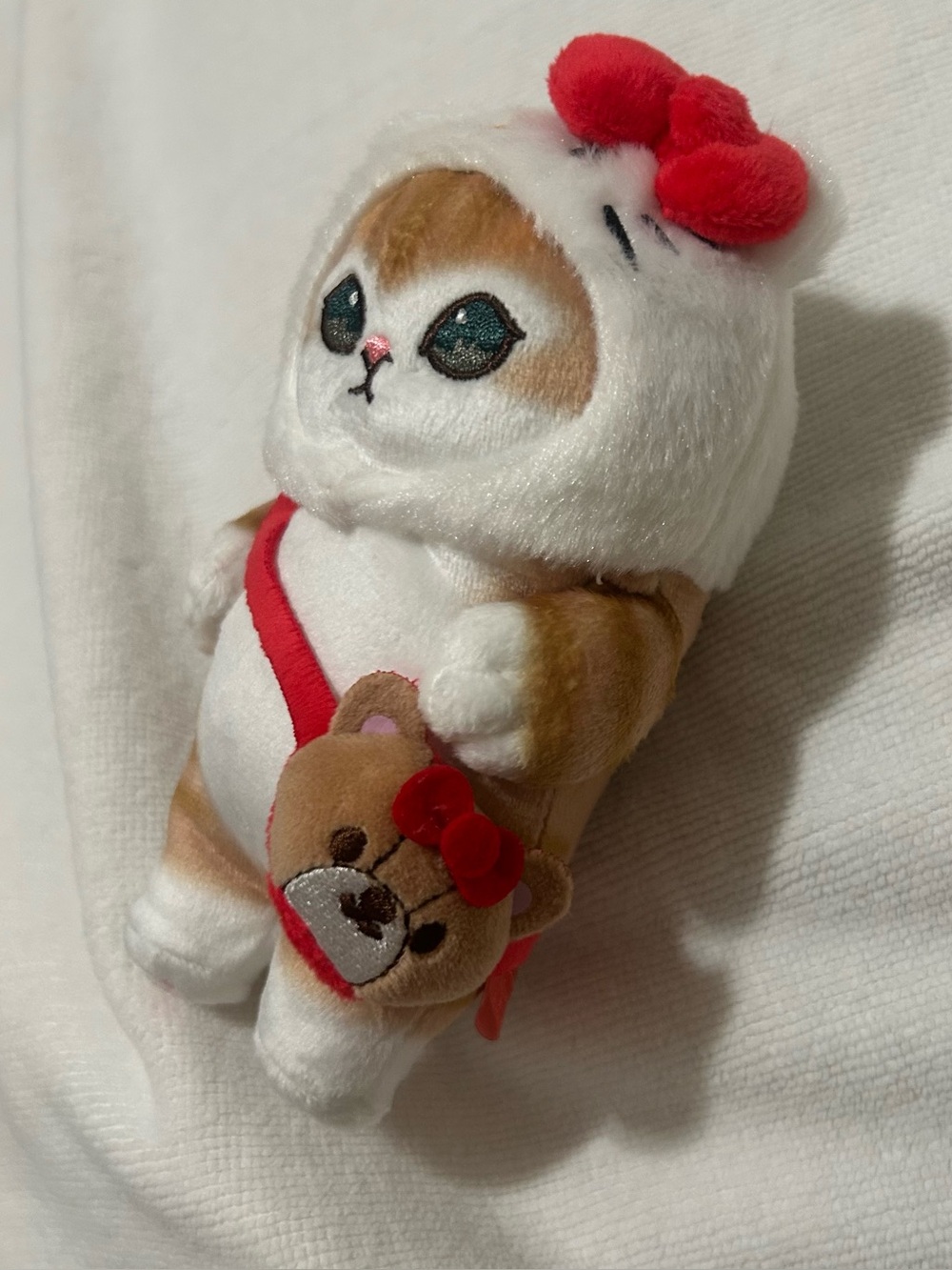 Mofusand Hello Kitty Sanrio Plush Keychain - Picture 5 of 9